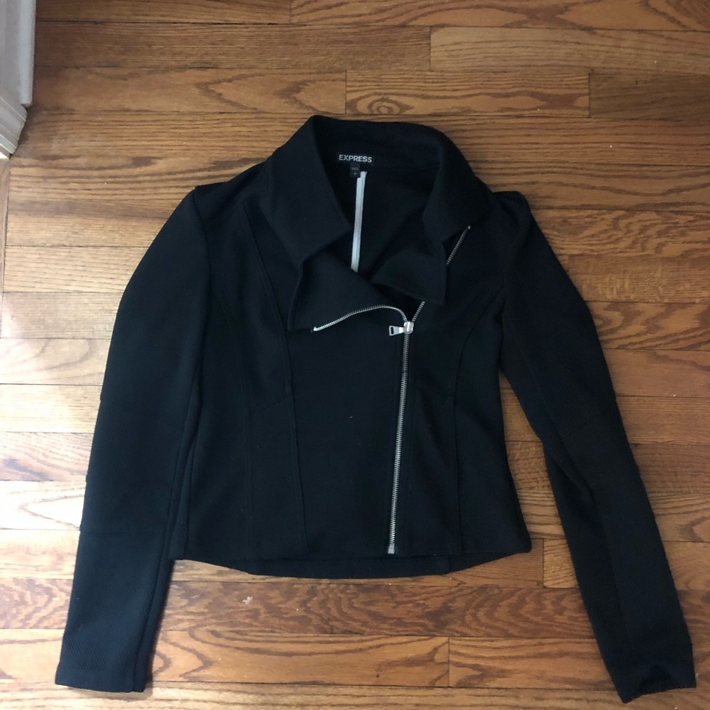 Black zip up blazer